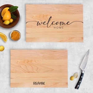 Real Estate Closing Gift, Realtor Gifts, Your Logo Here, Custom Cutting Board