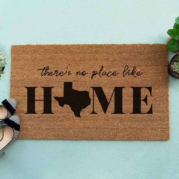 Texas Door Mat Personalized Doormat Custom Doormat Etsy