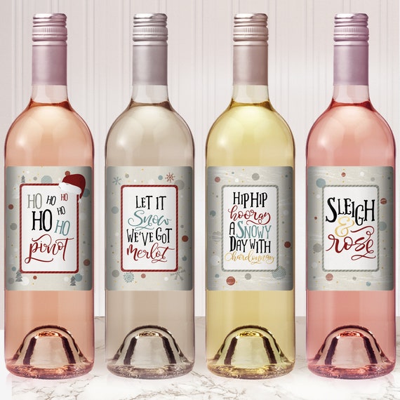 funny christmas wine labels christmas gift ideas holiday