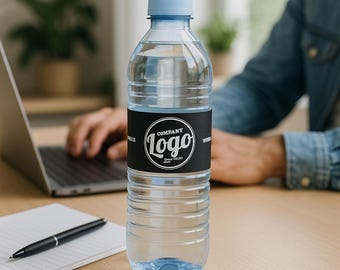 Custom Logo Water Bottle Labels: Business Branding, Waterproof