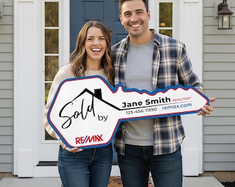 Realtor Sold Key Sign, Photo Prop, Real Estate Marketing