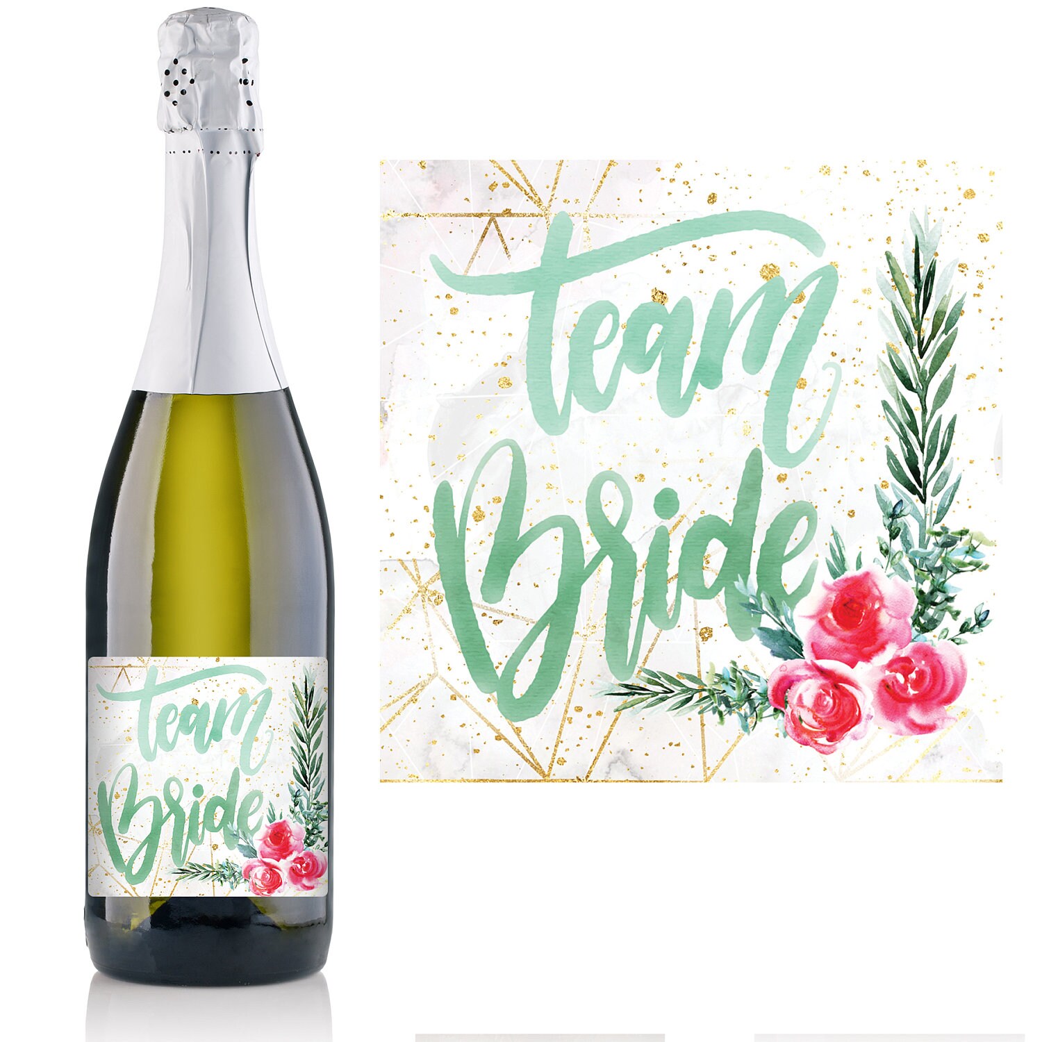 wedding champagne label custom champagne label etsy