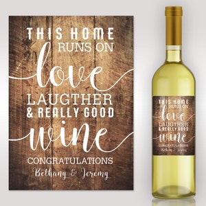 Realtor Closing Gift - Housewarming Gift -New Home Personalized Wine Label - Personalized Housewarming Gift - Housewarming Wine Label