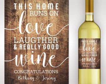 Housewarming Gift -New Home Personalized Wine Label - Custom Wine Label - Personalized Housewarming Gift - Housewarming Gift Basket