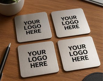Custom Logo Coasters – Personalized Business Drink Coasters | Custom Printed Corporate Gifts, Promotional Coasters, Branded Bar Accessories
