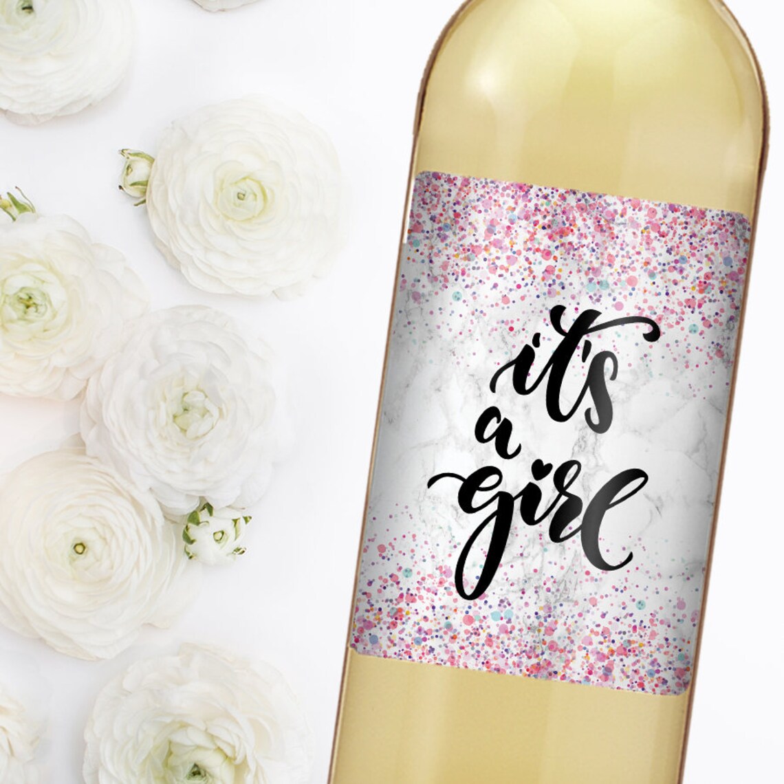 Baby Shower Wine Labels Custom Wine Label Baby Shower Etsy