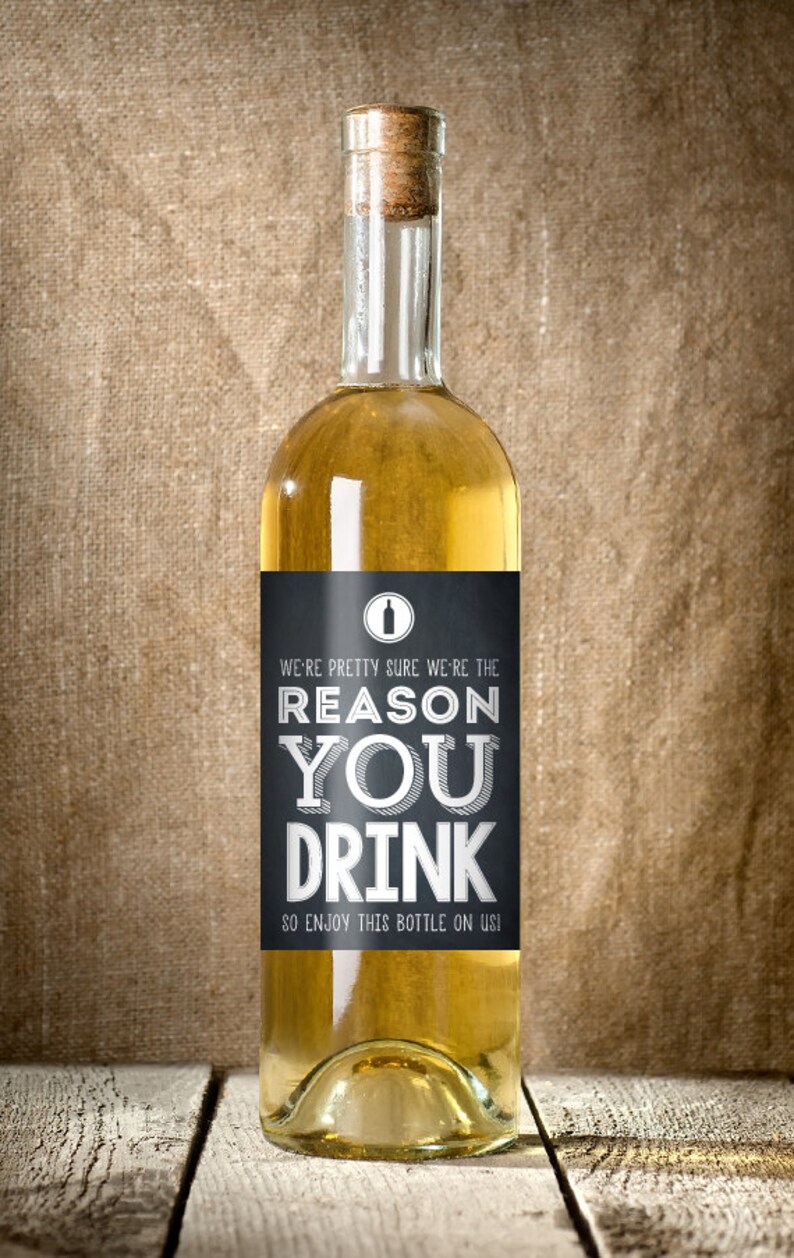 Reason You Drink Wine Label Boss Appreciation Gift boss Gift Etsy