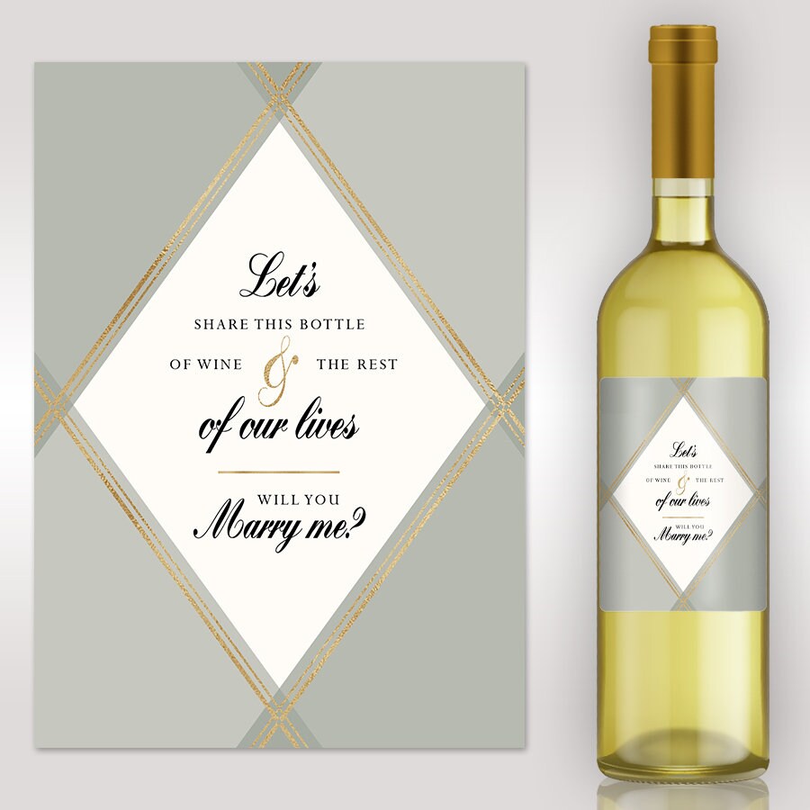 Marriage Proposal - Will You Marry Me - Marry Me - Wine Proposal - Creative Marriage Proposal - Marriage Proposal Ideas