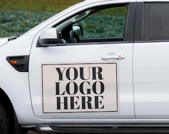 Personalized Car Magnet, Advertise Your Business, Logo For Your Vehicle, Advertising Magnets