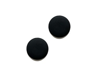 Large Matte Black Magnetic OliDots 2-pc