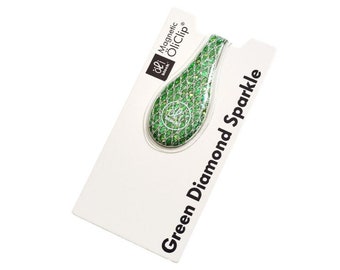 Green Diamond Sparkle Large Magnetic ÖliClip