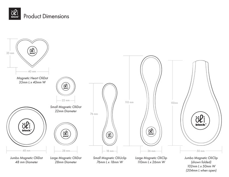 Coffee & Chocolate 7 clip pack Small Magnetic OliClip in Yummy Coffee and Chocolate neutral tones image 4