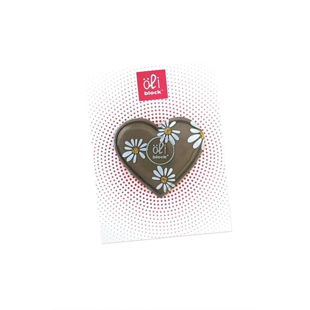 Latte petal magnetic heart liclip 2 pack etsy