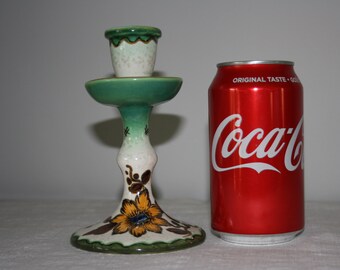 Gouda, Dutch Pottery, vintage, MARJAN, plateelbakkerij,  Zuid Holland, c1953, candlestick, mcm