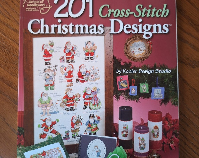 Kooler Design Studio,201 Crossstitch Christmas Designs,counted Cross Stitch,american School of