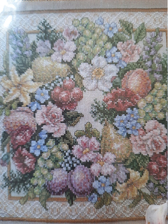 Fruit and Floral Wreath I, Teresa Wentzler Cross Stitch Kit