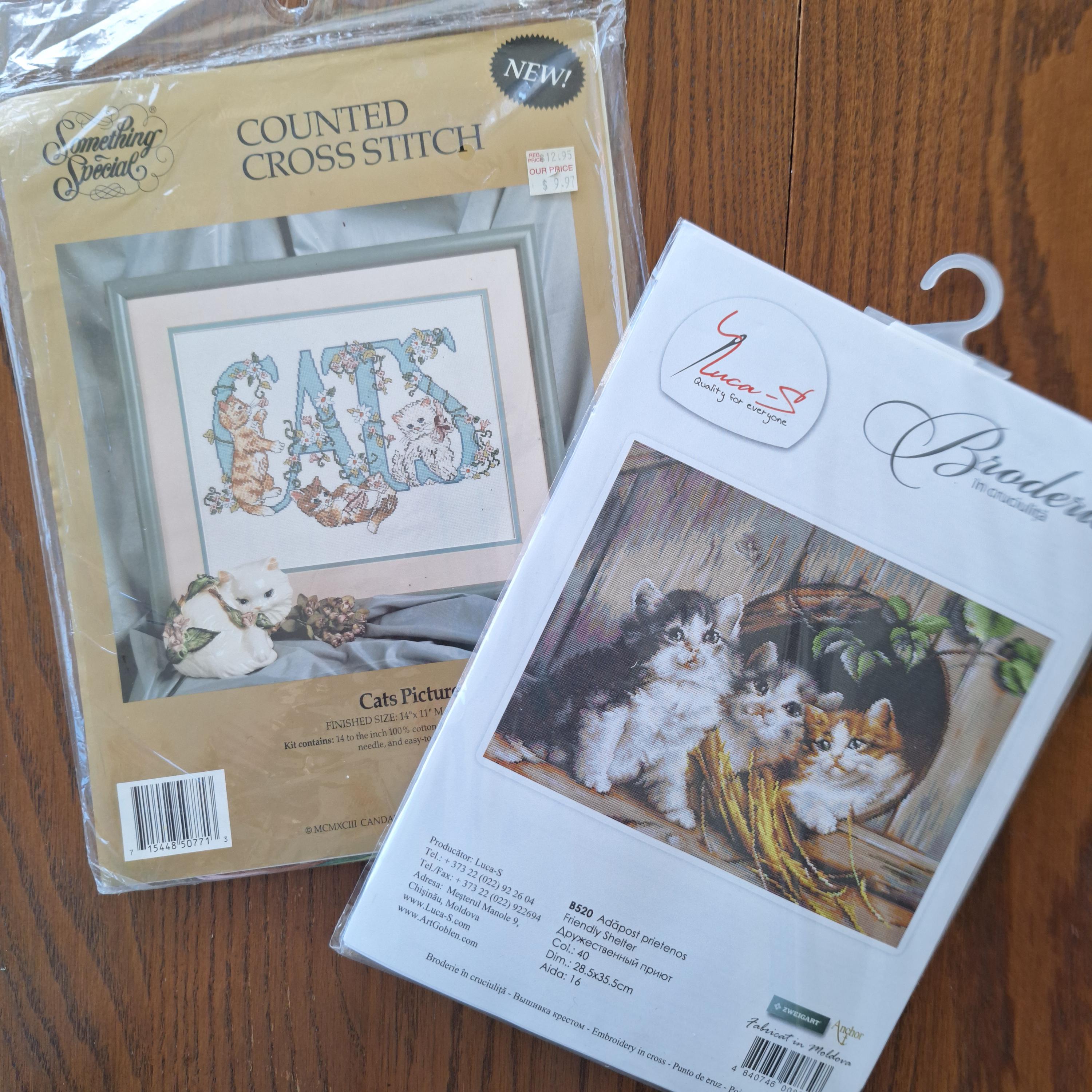 クロスステッチキット、猫、チョイス、Something Special Cats Picture