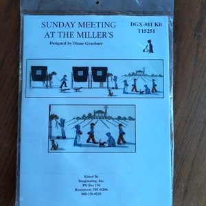 Diane Graebner Counted cross stitch kit, Sunday Meeting at the Miller&#39;s, DGX-011 T15251, Amish, Imaginating