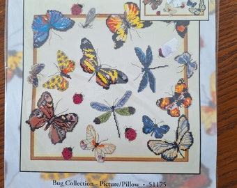 Käfer und Schmetterlinge, Kreuzstichpackung, Wahl, Käfer-Kollektion, Candamar Designs 51175, Nature's Fenster, Schmetterlinge 5423, 3D