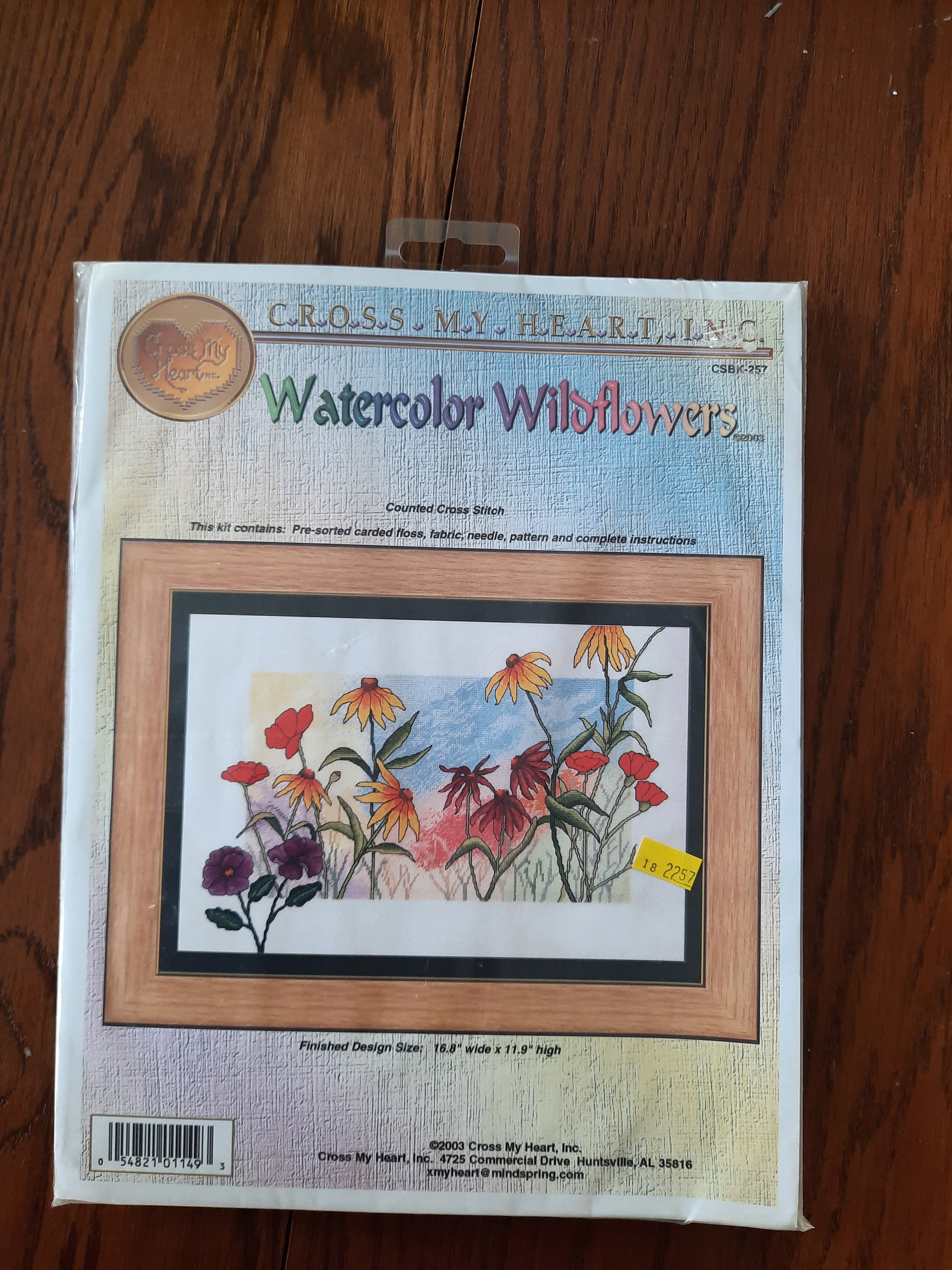 Thea Gouverneur Wildflowers Counted Cross-Stitch Kit