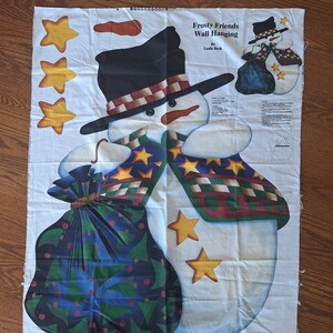 DIY Snowman Wall Hanging, Fabric Panel, Frosty Friends, Cranston Printworks, Leslie Beck, Christmas Decor, Winter Decor