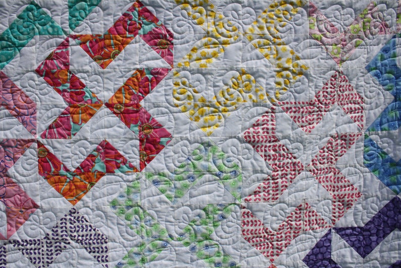 Cheek Patterns Modern Quilt Pattern, Cheek to Cheek, Fat Quarter Friendly, Twin, Queen ...