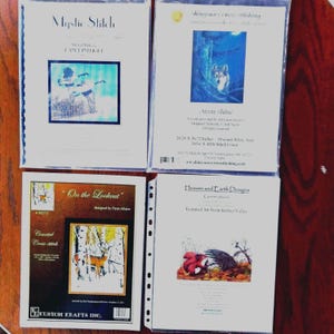 Wildlife counted CrossStitch charts,choice,Shinysun,Moonshine,Mystic Stitch,Dance in Flight,Kustom Krafts,On the Lookout,HAED,Critter Valley