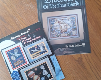 Exploração de padrões de ponto cruz contados, escolha, Novo Mundo, Fronteira Final