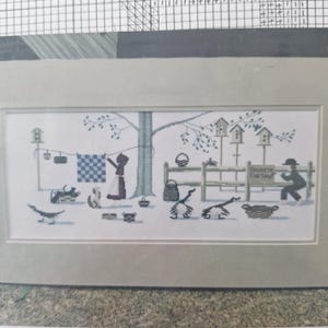 Diane Graebner Designs, counted Cross Stitch, Pattern, Amish, choice,  Yoder&#39;s Hill, Baskets for Sale, Cardinals&#39; Treat