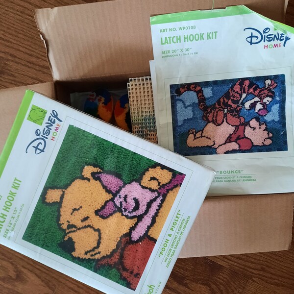 Winnie the Pooh Latch Hook Rug Kit Etsy