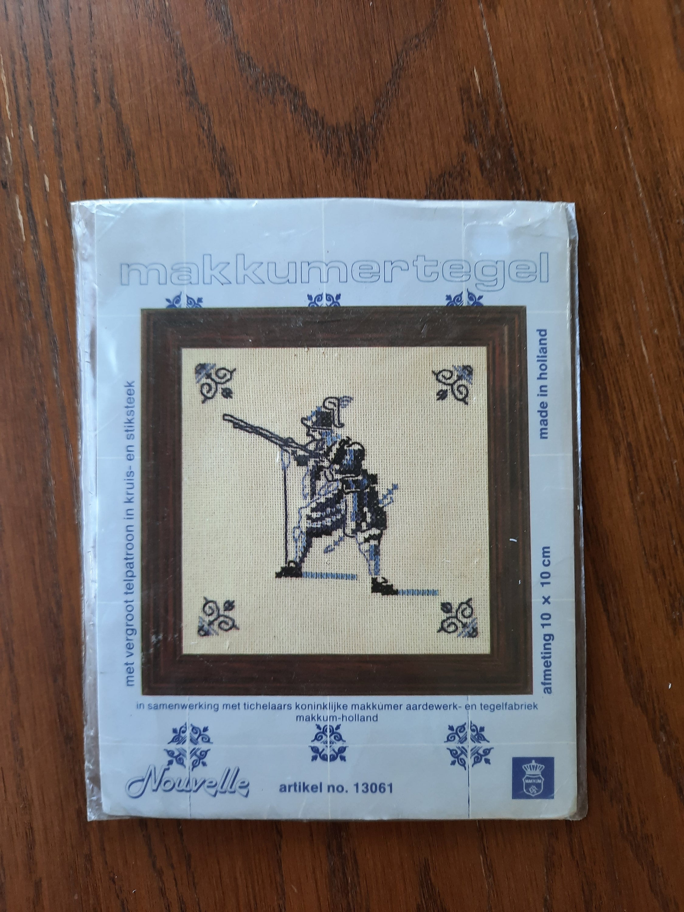クロスステッチキット、デルフトタイル、ヴィンテージ、マックメル