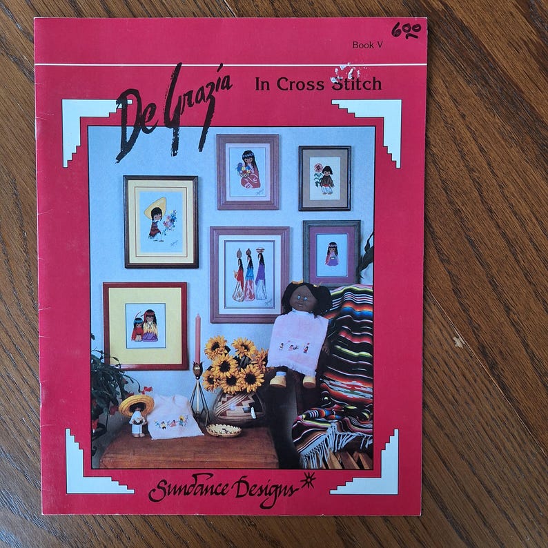 Sundance Designs, Counted Cross Stitch Patterns, De Grazia, Flower Boy