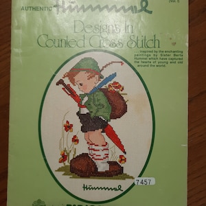 Hummel Cross Stitch Patterns, Counted Cross stitch, vintage,Designs by  Gloria and Pat, Paragon Needlecraft