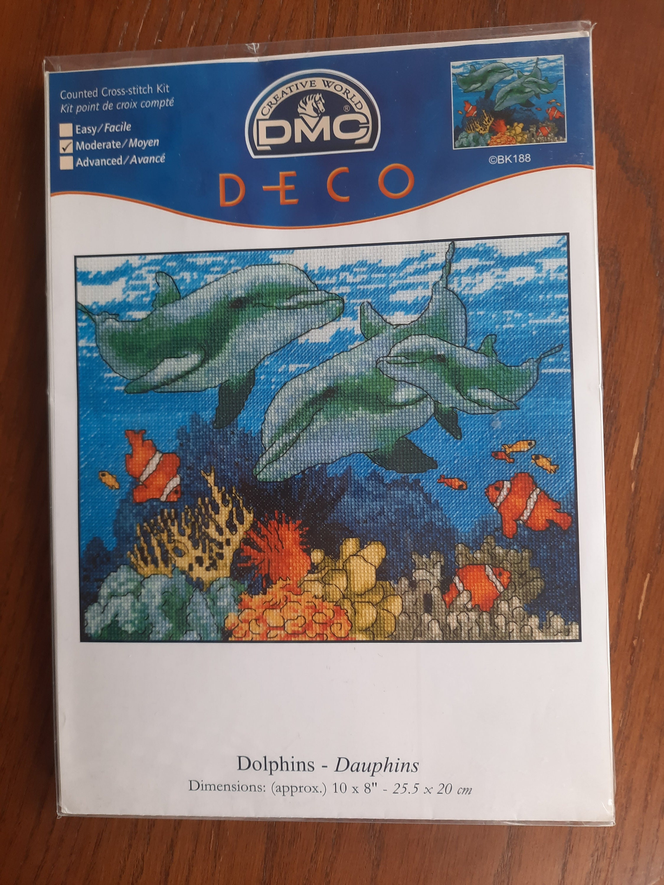 CLEARANCE Water Animals, Counted Cross Stitch Kits, DMC, Choice