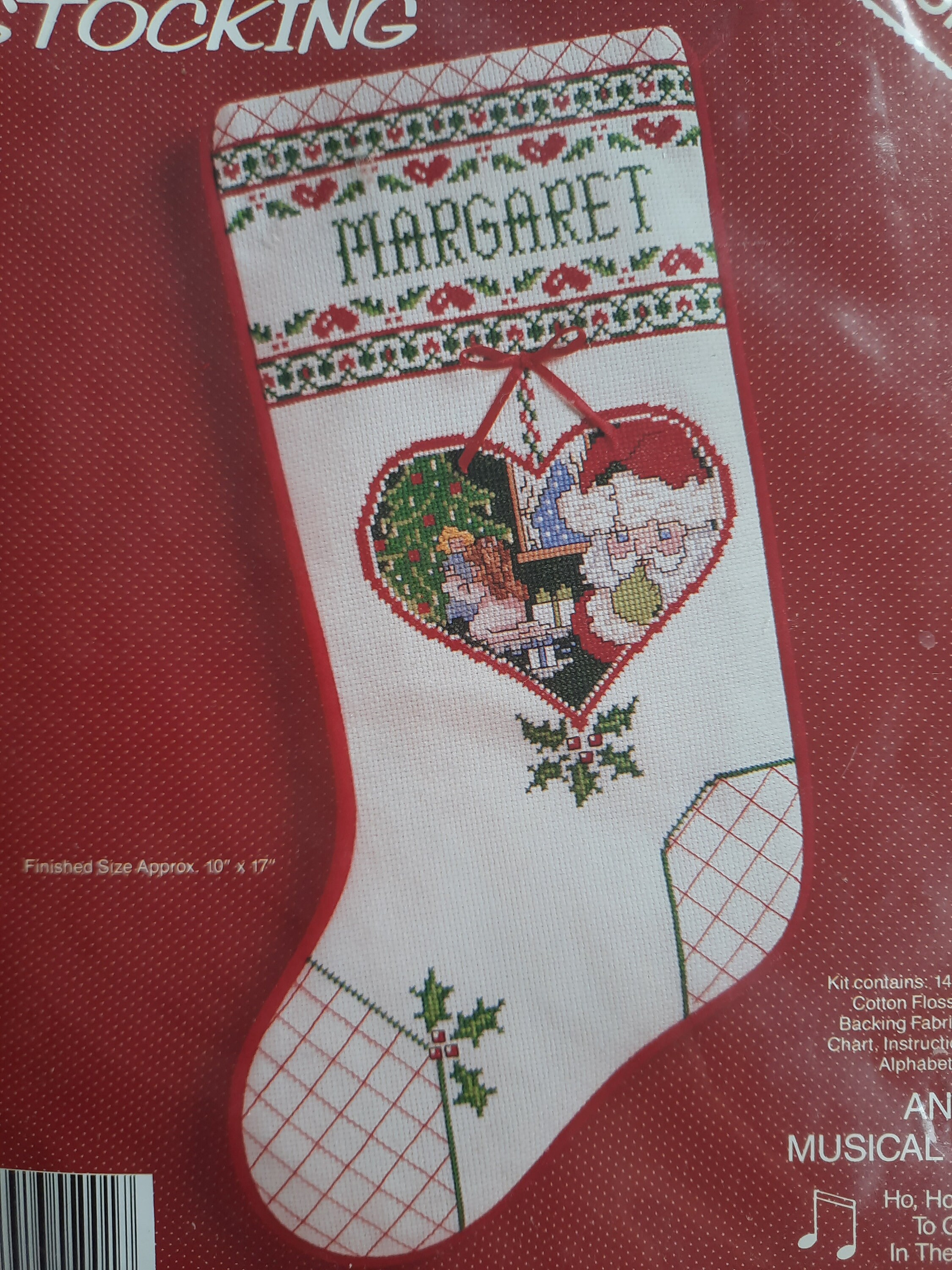 Palace of Leaves: Three Cross-stitched Christmas Stockings