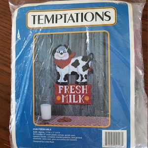 Kit de lona plástica, signo de leche fresca, tentaciones, J y L Craft, 4126
