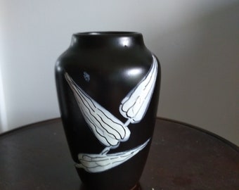 Gouda, Cerâmica Holandesa Vintage, Crepúsculo, Royal Plazuid, plateelbakkerij, Zuid Holland, c1950