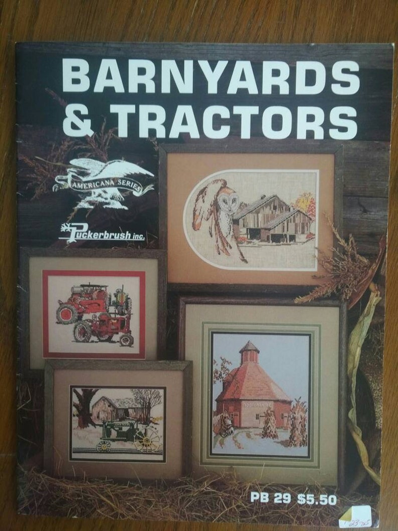 Counted Cross Stitch Pattern Barnyard Tractor John Deere ...