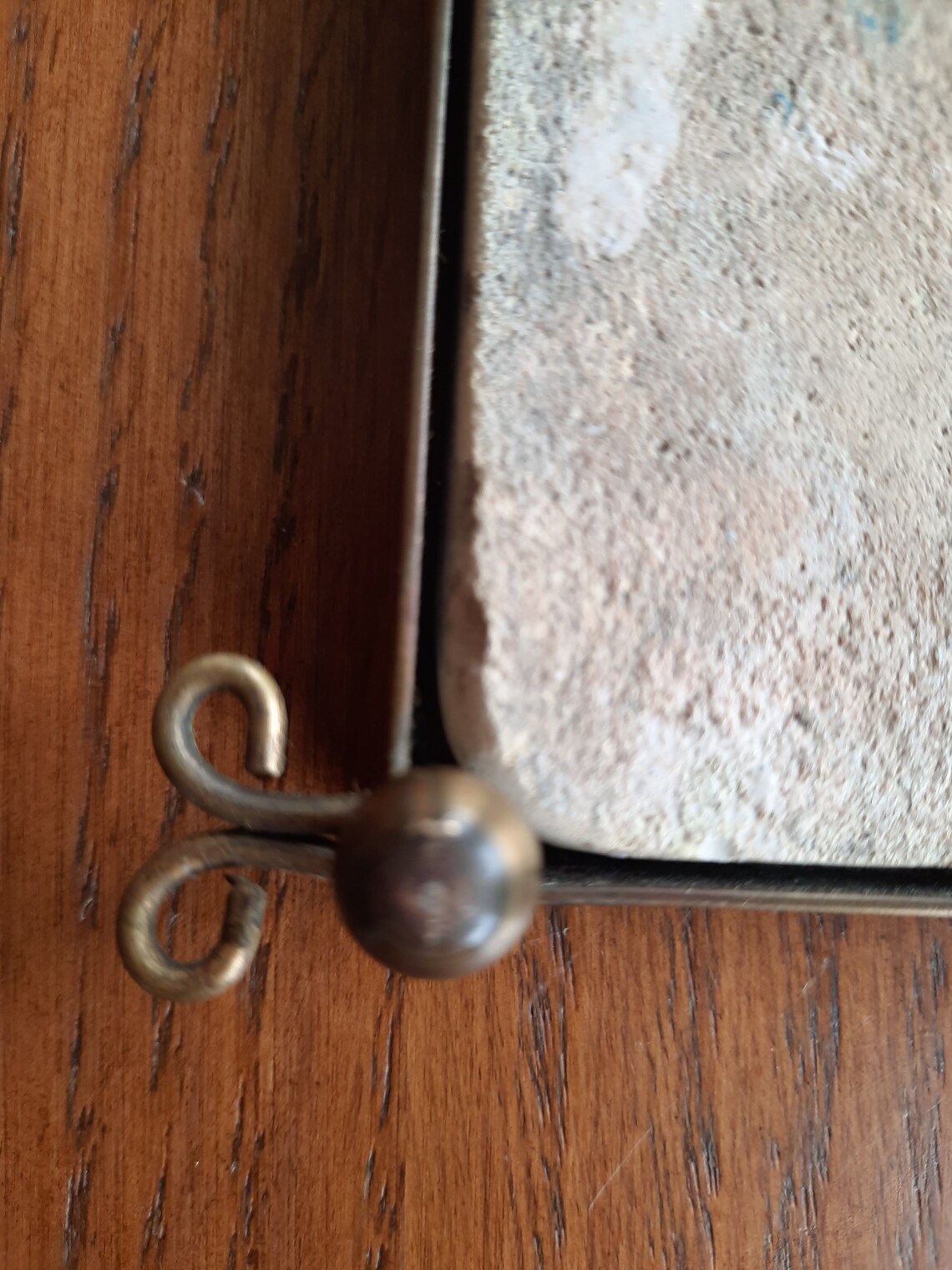 Tin Rivet Frame Delft Trivet, Old Delft Tile, Church, House, Metal Frame With Legs - Etsy
