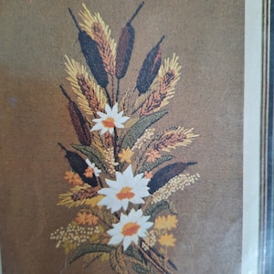Autumn Spray, Bucilla Creative Needlecraft, crewel needlepoint, 2175, vintage, sealed