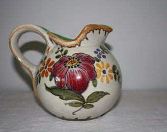 Gouda, Cerâmica Holandesa, vintage, BERTINO, plateelbakkerij, Royal Zuid Holland, c1950, jarro médio, mcm