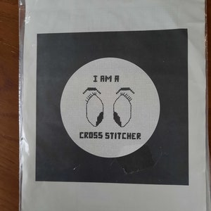 I am a cross stitcher, counted cross stitch kit, vintage