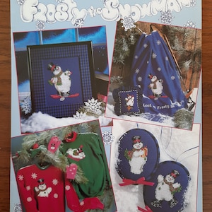 Frosty the Snowman counted cross stitch pattern, Leisure Arts 2545