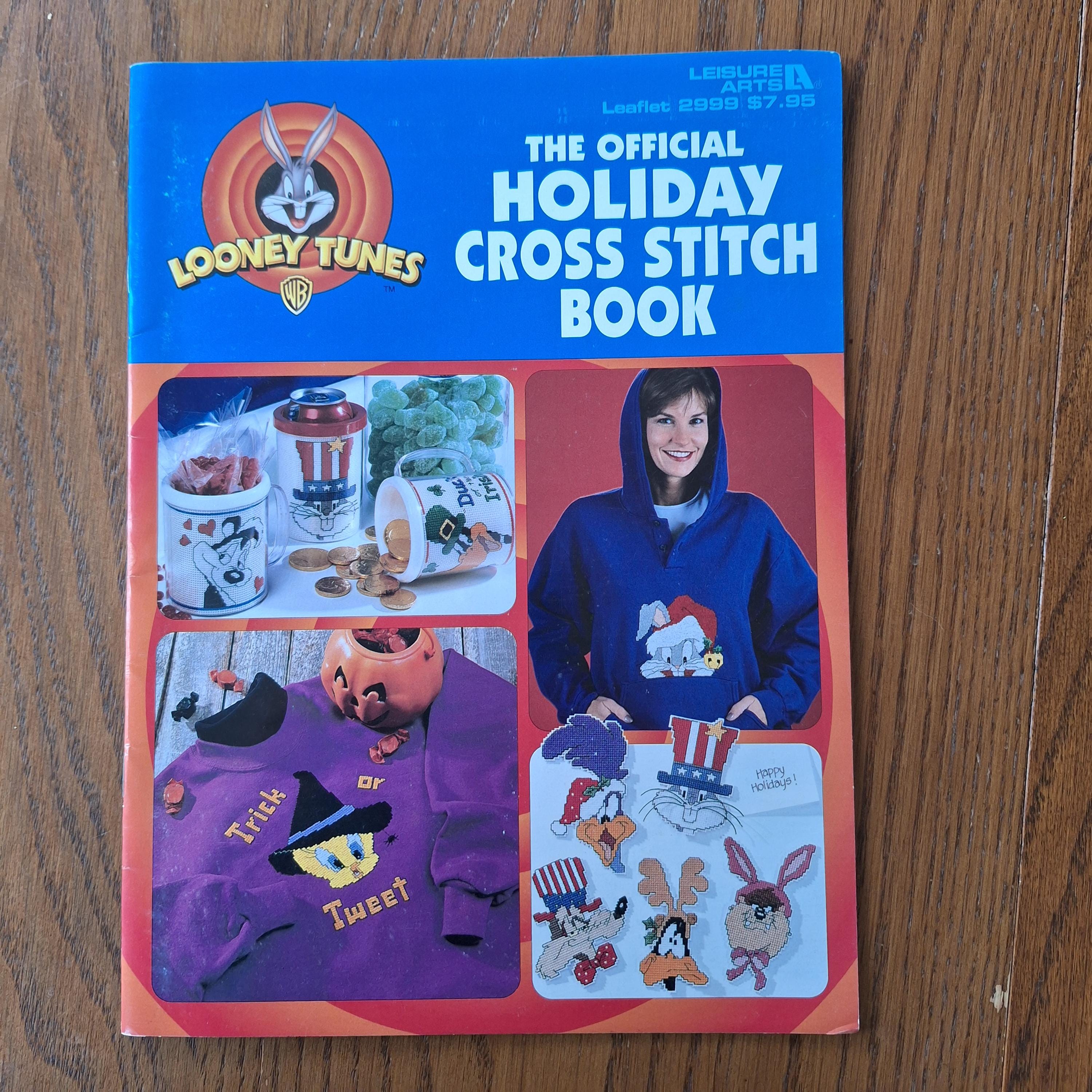 Holiday Looney Tunes Counted Cross Stitch Patterns, Leisure Arts 2999,Official Holiday Cross Stitch Book,Christmas,Halloween,Easter and more