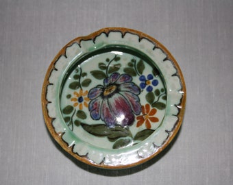 Gouda, cerâmica holandesa, vintage, BERTINO, plateelbakkerij, Zuid Holland, c1951, cinzeiro, mcm