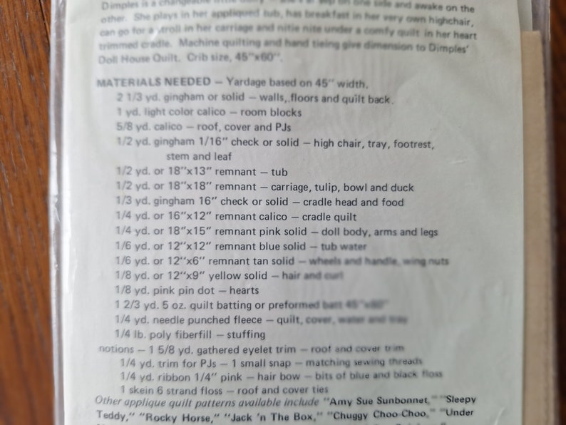 Applique Quilt Patterns, Vintage, Baby Quilt Patterns, Gingham Goose