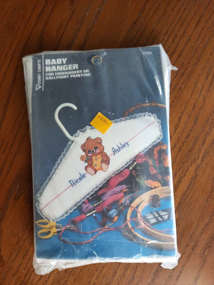 Baby Hangers Vintage Plastic With Heart Star Bear With Slack Pants Hol –  JAMsCraftCloset