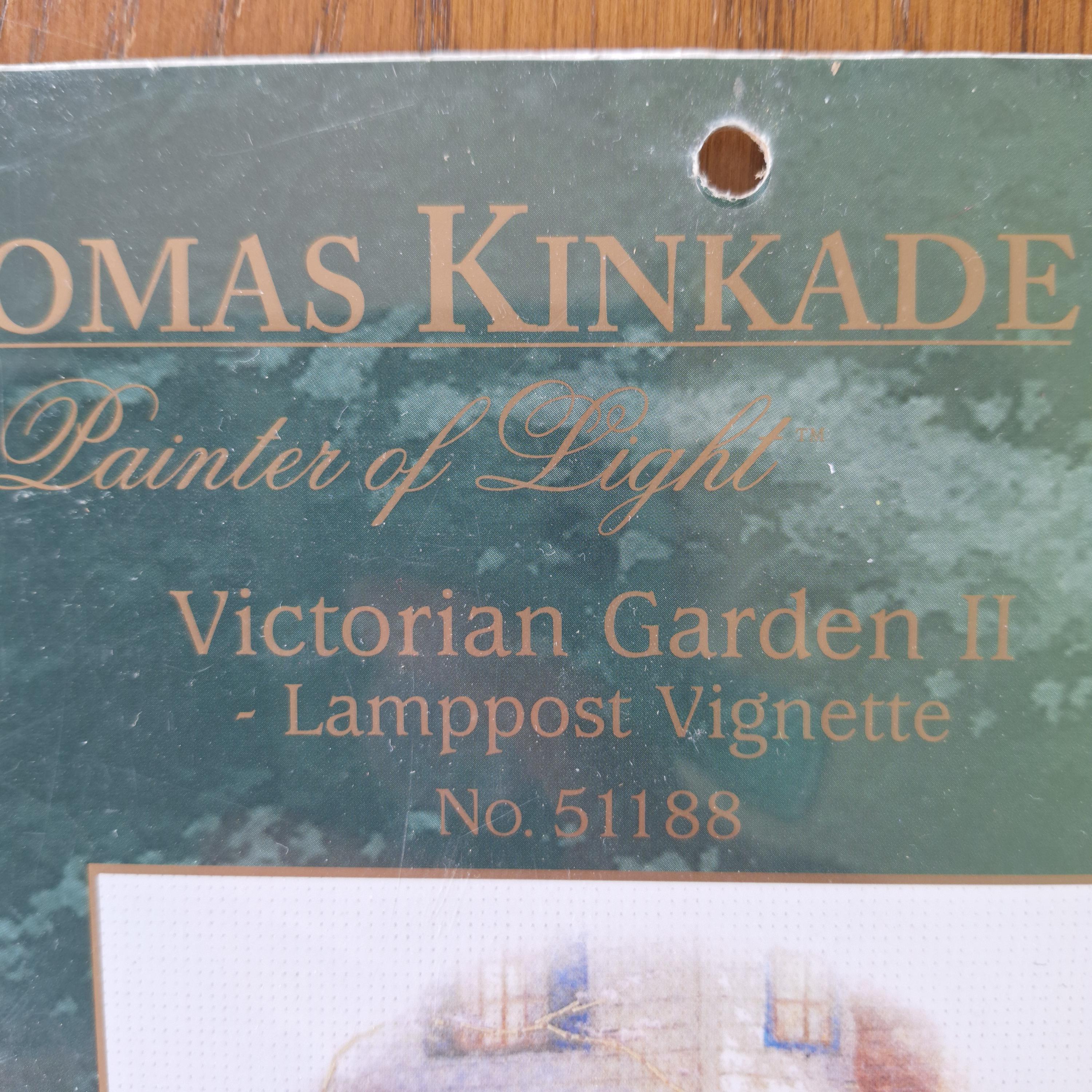 Thomas Kinkade Kreuzstich-Set 'Viktorianischer Garten II' – Komplettset Mit Leinwand, Garn & Nadel