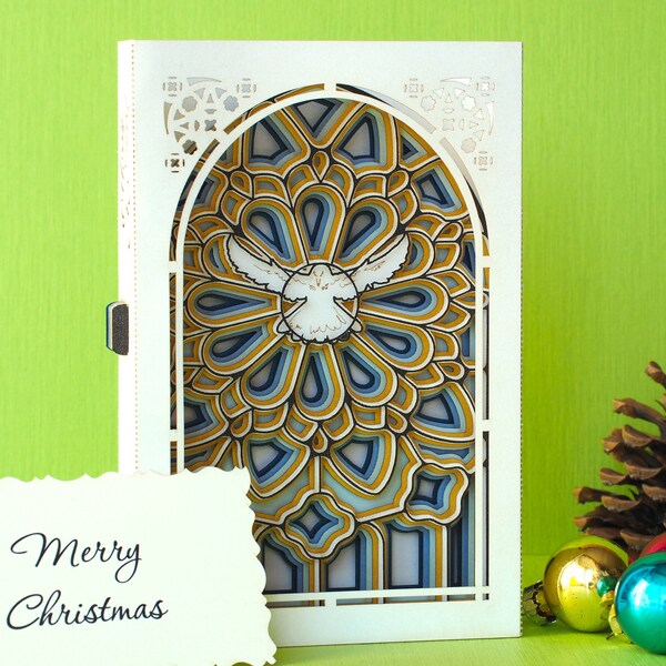 Stained Glass Boxed Christmas Cards Etsy