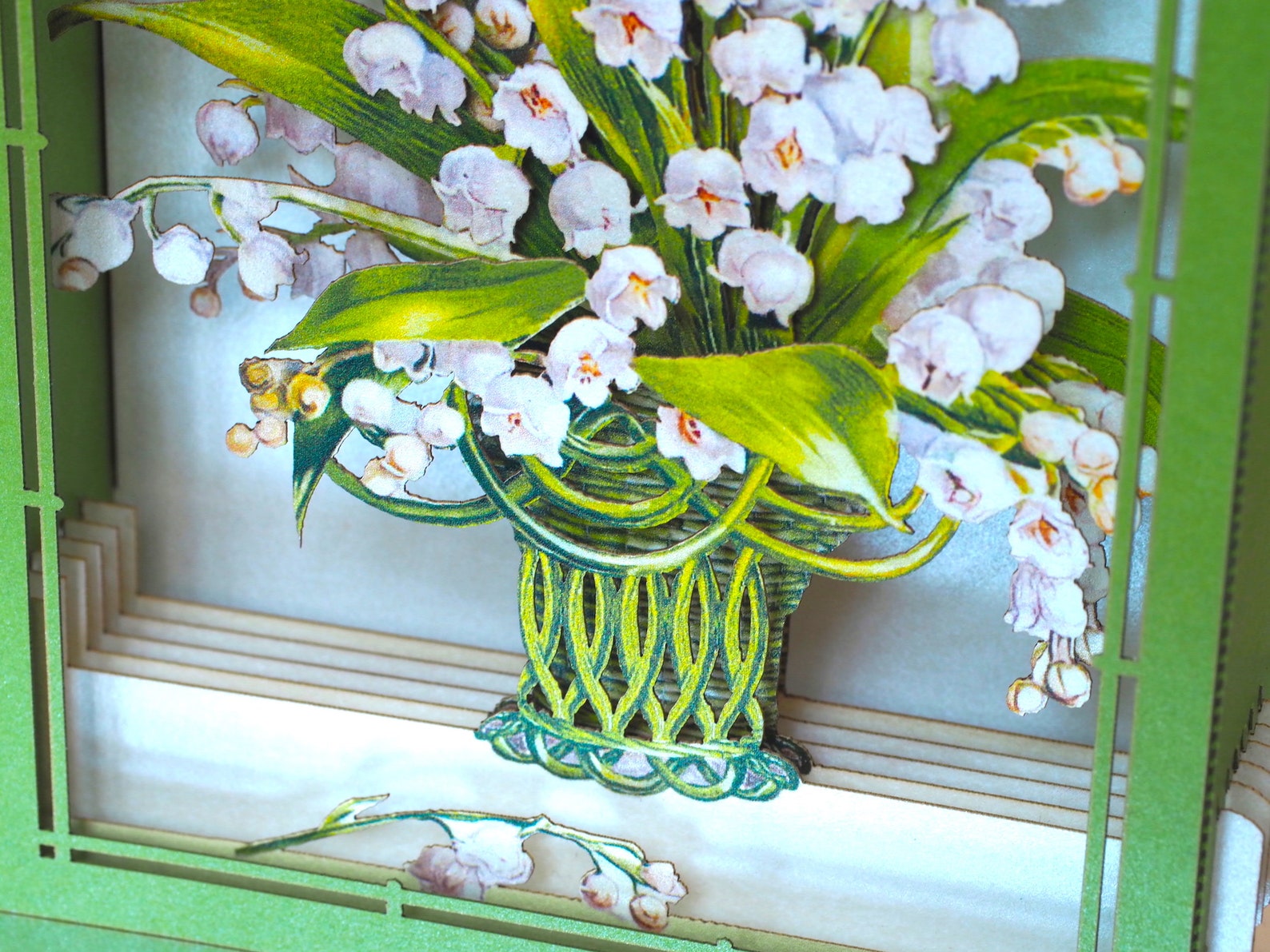 The Lilies of the Valley Pop up Card Gift. Mother's Day Etsy